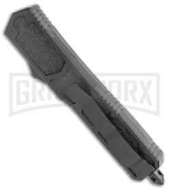 Atomic Slim Recurve Black OTF Automatic Knife - Two Tone Plain -Best Knifes Shop Atomic Slim Recurve Black OTF Auto TT GX 38529 jr side large