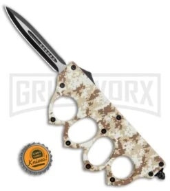 Atomic Tan Digital Camo OTF Automatic Knuckle Knife - Dagger Two-Tone 11 Atomic Tan Digital Camo OTF Automatic Knuckle Knife - Dagger Two-Tone -Best Knifes Shop Atomic Tan Digital Camo OTF Auto Knuckle Knife Dagger TT GX 37560 jr bottlecap large