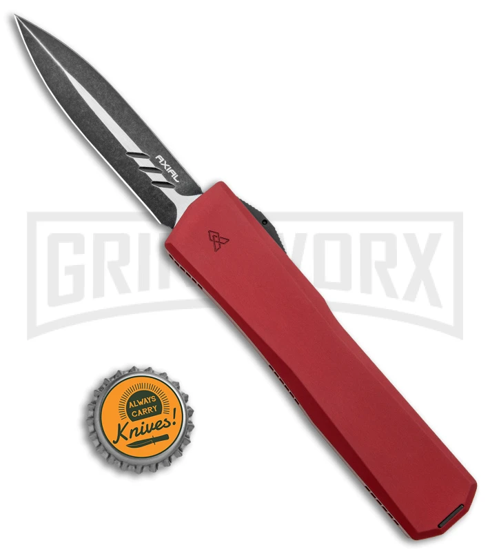 Axial Shift Red D/A OTF Automatic Knife - Dagger Blackwash S35VN 7 Axial Shift Red D/A OTF Automatic Knife - Dagger Blackwash S35VN - Image 5
