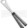 BB Barfly Sim. Carbon Fiber Bottle Opener Butterfly Trainer - Satin -Best Knifes Shop BB Barfly Bottle Opener Butterfly Trainer Sim CF BHQ 68441 jr 3 large