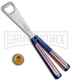 BB Barfly Wild American Flag Bottle Opener Butterfly Trainer 4TH18 7 BB Barfly Wild American Flag Bottle Opener Butterfly Trainer 4TH18 -Best Knifes Shop BB Barfly Bottle Opener Butterfly Trainer Wild American Flag BHQ 83042 jr bottlecap large