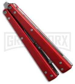 BB Barfly Pro V3 Red Bottle Opener Butterfly Trainer - Satin Plain 6 BB Barfly Pro V3 Red Bottle Opener Butterfly Trainer - Satin Plain -Best Knifes Shop BB Barfly Pro V3 Red Bottle Opener Butterlfy Trainer BHQ 87773 td spine large