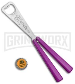 BB Barfly Purple Bottle Opener Butterfly Trainer -Best Knifes Shop BB Barfly Purple Bottle Opener Butterfly Trainer BHQ 131883 jr bottlecap large
