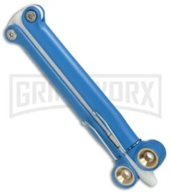 BaliYo By Spyderco Butterfly Pen Flipper Blue/White -Best Knifes Shop BaliYo by Spyderco Butterfly Pen Fisher Space Pen blue white USA Made BHQ 82799 er spine large