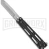 Bear OPS Bear-Song IV Black Tanto Butterfly Knife - Bead Blast Plain 1 Bear OPS Bear-Song IV Black Tanto Butterfly Knife - Bead Blast Plain -Best Knifes Shop Bear Ops Bear Song IV tanto black bb BHQ 39364 er large