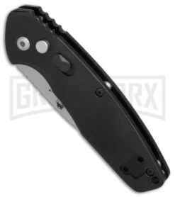 Bear OPS Bold Action X Black Aluminium Automatic Knife - Bead Blast Plain -Best Knifes Shop Bear Ops Bold Action X black aluminum BB BHQ 82584 er spine large