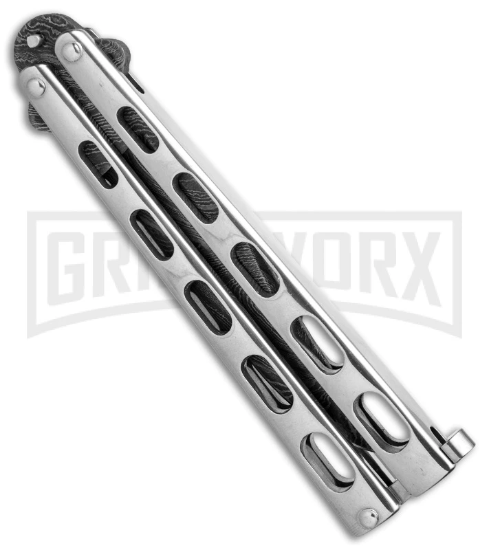 Bear & Son Knives SS14D Stainless Steel Butterfly Knife - Clip Point Damascus 4 Bear & Son Knives SS14D Stainless Steel Butterfly Knife - Clip Point Damascus - Image 2