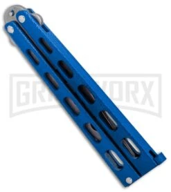 Bear & Son 114BL & 114BLTR Blue Butterfly Knife 2-Pack -Best Knifes Shop Bear and Son 2 Pack Butterfly Special Blue BHQ 88811 er trainer side large