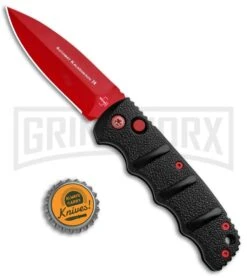 Boker Kalashnikov Black Widow Automatic Knife - D2 Dagger Red Plain 15 Boker Kalashnikov Black Widow Automatic Knife - D2 Dagger Red Plain -Best Knifes Shop Boker Black Widow Kalashnikov Dagger Auto Red 01KALS44NSOI BHQ 92706 jr bottlecap update large