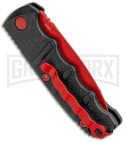 Boker Mini Kalashnikov Black Automatic Knife - Red Plain -Best Knifes Shop Boker Black Widow Mini Kalashnikov Auto Dagger Red 01KALS57NSOI BHQ 96966 jr side large