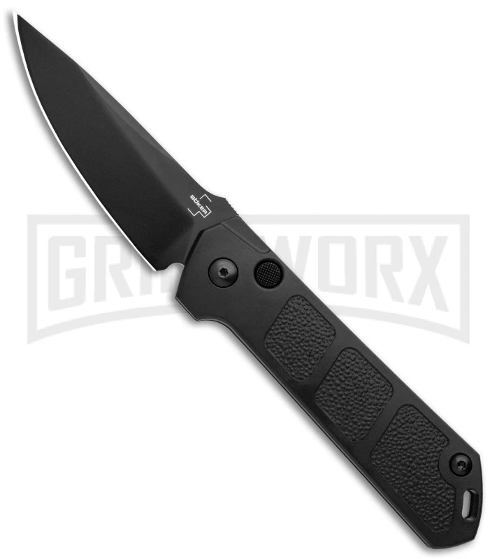 Boker Kihon Black Automatic Knife - Black Plain 3 Boker Kihon Black Automatic Knife - Black Plain