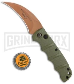 Boker Kalashnikov Desert Warrior Hawkbill Automatic Knife - Copper Plain 9 Boker Kalashnikov Desert Warrior Hawkbill Automatic Knife - Copper Plain -Best Knifes Shop Boker Desert Warrior Kalashnikov Hawkbill Auto OD Green Copper 01KALS69NSOI BHQ 103273 jr bottlecap large