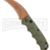 Boker Kalashnikov Desert Warrior Hawkbill Automatic Knife - Copper Plain -Best Knifes Shop Boker Desert Warrior Kalashnikov Hawkbill Auto OD Green Copper 01KALS69NSOI BHQ 103273 jr large
