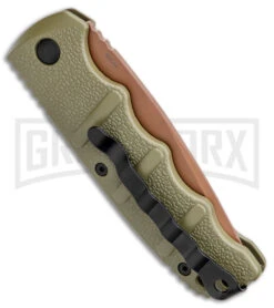 Boker Kalashnikov Desert Warrior Tanto Automatic Knife - Copper Plain 8 Boker Kalashnikov Desert Warrior Tanto Automatic Knife - Copper Plain -Best Knifes Shop Boker Desert Warrior Kalashnikov Tanto Auto OD Green D2 Copper BHQ 96967 jr side large