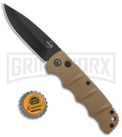 Boker Kalashnikov Coyote Brown Automatic Knife - Drop Point Black Plain -Best Knifes Shop Boker Kalashnikov Auto Coyote D2 Black BHQ 144762 jr bottlecap large
