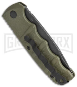 Boker Kalashnikov OD Green Automatic Knife - Drop Point Smokewash Plain 8 Boker Kalashnikov OD Green Automatic Knife - Drop Point Smokewash Plain -Best Knifes Shop Boker Kalashnikov Auto OD Green D2 Smokewash BHQ 144761 jr side large