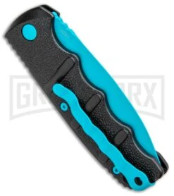 Boker Kalashnikov Automatic Knife - D2 Dagger Electric Blue Plain -Best Knifes Shop Boker Kalashnikov Black Widow Blue jr side large