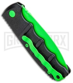 Boker Kalashnikov Automatic Knife - D2 Dagger Electric Green Plain -Best Knifes Shop Boker Kalashnikov Black Widow Green jr side large