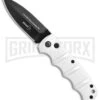 Boker Imperial Kalashnikov White Automatic Knife - D2 Dagger Black Plain 2 Boker Imperial Kalashnikov White Automatic Knife - D2 Dagger Black Plain -Best Knifes Shop Boker Kalashnikov Dagger Auto White Black 01KALS34N BHQ 75529 jr 3 large