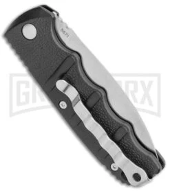 Boker Kalashnikov Black Automatic Knife - D2 Satin Plain -Best Knifes Shop Boker Kalashnikov Dagger Black Satin BHQ 9485 or BHQ 110509 jr side large