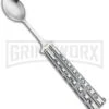 Boker Magnum 09RY250 Balispoon Butterfly Trainer - Satin Spoon -Best Knifes Shop Boker Magnum Balispoon Butterfly Trainer Satin Spoon 09RY250 BHQ 80893 jr large