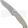 Boker Magnum Speedmaster Champagne Automatic Knife - Bead Blast Plain -Best Knifes Shop Boker Magnum DP Auto Champagne BB 01BO007 BHQ 0099 jr large