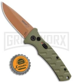 Boker Mini Strike Automatic Knife Black - Drop Point Copper Plain -Best Knifes Shop Boker Mini Strike Auto OD Green Copper 01BO438NSOI BHQ 99631 jr bottlecap large