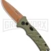 Boker Mini Strike Automatic Knife Black - Drop Point Copper Plain -Best Knifes Shop Boker Mini Strike Auto OD Green Copper 01BO438NSOI BHQ 99631 jr large