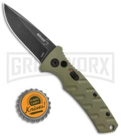 Boker Mini Strike Automatic Knife OD Green - Drop Point Black SW Plain 9 Boker Mini Strike Automatic Knife OD Green - Drop Point Black SW Plain -Best Knifes Shop Boker Mini Strike Auto OD Green Smokewash 01BO437NSOI BHQ 99630 jr bottlecap large