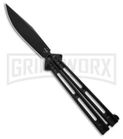 Boker Plus Papillon Butterfly Knife Black - Black Plain