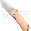 Boker Plus Shamsher Copper Automatic Liner Lock Knife - Satin Plain -Best Knifes Shop Boker Plus Shamsher Auto LL Copper Satin BHQ 139171 jr 2 large
