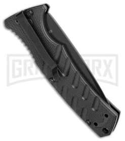 Boker Plus Strike Automatic Knife - Drop Point Black Plain -Best Knifes Shop Boker Plus Strike Bowie Auto Black 01BO433NSOI BHQ 97031 jr side large