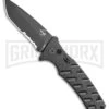 Boker Plus Strike Automatic Knife - Tanto Black Serrated -Best Knifes Shop Boker Plus Strike Tanto Automatic Knife 3.25 Black Serr 01BO401N LS large