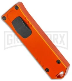 Boker Plus USB OTF Black Automatic Knife Aluminum - Orange SW Plain -Best Knifes Shop Boker Plus USB OTF Auto Orange Aluminum Black SW BHQ 125997 jr spine large