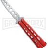 Boker Plus 01BO712 Red G-10 Balisong Trainer Butterfly Trainer - Satin 2 Boker Plus 01BO712 Red G-10 Balisong Trainer Butterfly Trainer - Satin -Best Knifes Shop Boker Plus balisong trainer red G10 satin BHQ 76461 er large