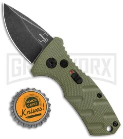 Boker Stubby Strike OD Green Automatic Knife - Black Stonewash 9 Boker Stubby Strike OD Green Automatic Knife - Black Stonewash -Best Knifes Shop Boker Stubby Strike CA Legal Auto OD Green Smokewash 01BO442NSOI BHQ 99648 jr bottlecap large