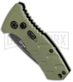 Boker Stubby Strike OD Green Automatic Knife - Black Stonewash 7 Boker Stubby Strike OD Green Automatic Knife - Black Stonewash -Best Knifes Shop Boker Stubby Strike CA Legal Auto OD Green Smokewash 01BO442NSOI BHQ 99648 jr spine large