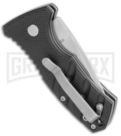 Boker Stubby Strike Black Automatic Knife - Stonewash -Best Knifes Shop Boker Stubby Strike CA Legal Auto SW 01BO440NSOI BHQ 99646 jr side large