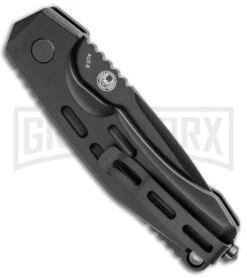Boker Thunder Storm Automatic Knife Black - Black Plain 7 Boker Thunder Storm Automatic Knife Black - Black Plain -Best Knifes Shop Boker Thunder Storm Auto Black Black BHQ 110587 jr side 2 large