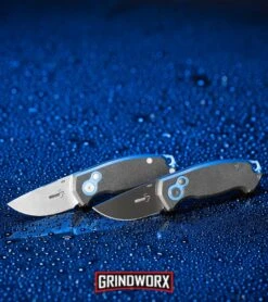 Boker Vox Kompakt CA Legal Automatic Knife - Drop Point Stonewash Plain -Best Knifes Shop Boker Vox Kompakt CA Legal Automatic Knife Black BHQ 95711 kp blue web large
