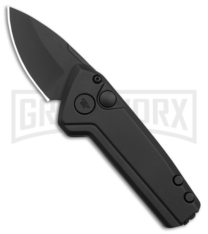 Buck Knives Buck Deploy Black Mini CA Legal Automatic Knife - Black Plain 3 Buck Knives Buck Deploy Black Mini CA Legal Automatic Knife - Black Plain