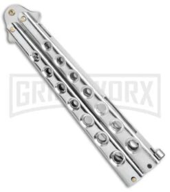 Caliber Gourmet Silver Fork Butterfly Trainer 8 Caliber Gourmet Silver Fork Butterfly Trainer -Best Knifes Shop Caliber Gourmet Silver Fork Butterfly trainer BP 19522 er side large