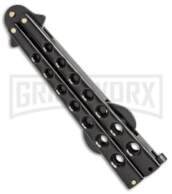 Caliber Gourmet Black Bottle Opener Butterfly Trainer 8 Caliber Gourmet Black Bottle Opener Butterfly Trainer -Best Knifes Shop Caliber Gourmet black bottle opener Butterfly trainer BP 19521 er side large