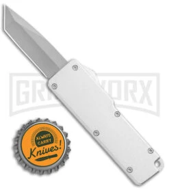 Chud Silver OTF Automatic Knife - Satin Tanto Plain 9 Chud Silver OTF Automatic Knife - Satin Tanto Plain -Best Knifes Shop Chud Mini Silver OTF Auto Satin Tanto GX 38494 jr bottlecap large