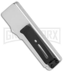 Chud Silver OTF Automatic Knife - Satin Tanto Plain 8 Chud Silver OTF Automatic Knife - Satin Tanto Plain -Best Knifes Shop Chud Mini Silver OTF Auto Satin Tanto GX 38494 jr side large