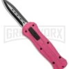 Coffin Blaster 2.0 Textured Pink/Black DA/OTF Automatic Knife - Black Plain 1 Coffin Blaster 2.0 Textured Pink/Black DA/OTF Automatic Knife - Black Plain -Best Knifes Shop Coffin Blaster 2.0 Textured Pink Black DA OTF Auto TT Dagger GX 37852 jr large