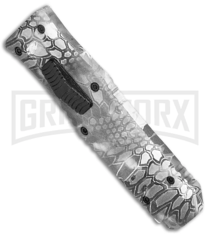 Mini Marvel Kryptek Raid Black DA/OTF Automatic Knife - Tanto Black 4 Mini Marvel Kryptek Raid Black DA/OTF Automatic Knife - Tanto Black - Image 2