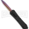 Coffin Blaster Tactical Black DA/OTF Automatic Knife -Rainbow Plain -Best Knifes Shop Coffin Blaster Tactical Black DA OTF Auto Rainbow Plain GX 35364 jr large