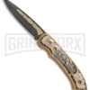 Custom Russian Gold Fish Automatic Knife - Damascus Plain 2 Custom Russian Gold Fish Automatic Knife - Damascus Plain -Best Knifes Shop Custom Russian Gold Fish Automatic Damascus RV HC5 FISH DAM GX 31051 jr large