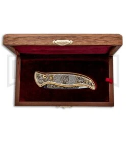 Custom Russian Gold Tiger Automatic Knife - Polish Plain 11 Custom Russian Gold Tiger Automatic Knife - Polish Plain -Best Knifes Shop Custom Russian Gold Tiger Auto Polish RV HC1 TIGER 1 GX 31046 jr box large